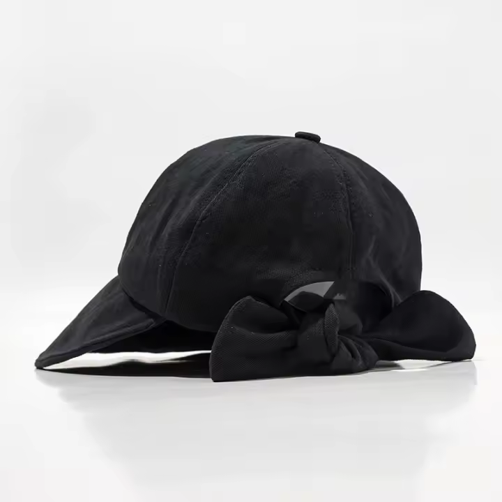 Sombrero De Pescador Con Gran Pico Para Mujer Protección Solar Japonés Con Cordón Para Colgar El Cabello En Verano - 1