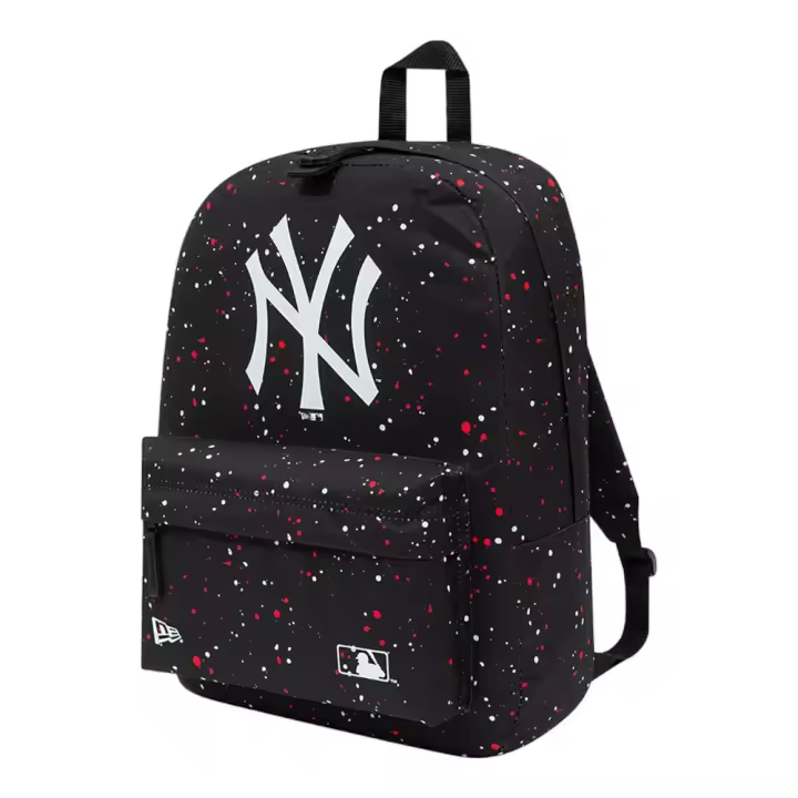 Mochila New Era Aop Stadium Bag New York Yankees Negro Print Back Pack 60503765 - 1
