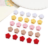 Acerca De 20 Piezas De Abalorios De Acrílico Colores Sólidos Pequeños Con Flores Hechos a Mano Para DIY Joyería De Pareja Accesorios Material De Abalorios - details 5