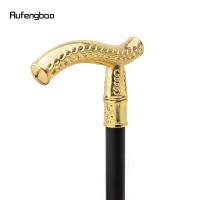 Bastón De Moda Con Patrón De Flor Dorada Decorativo Y Elegante Para Fiesta Punta De Goma Material De Acero Longitud 93cm - details 7