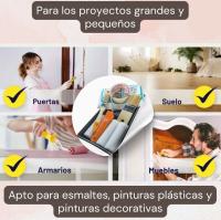 Rodillo Pintura Pared, Muebles-Techo con Rodillos de Espuma, Cinta de Carrocero, Brochas Pintura, Plástico Protector Cubeta- Kit de pintura para esmaltes, pinturas plásticas y decorativas - details 4