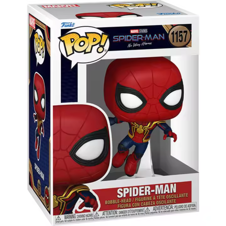 Funko - Figura Pop Marvel Spider-Man No Way Home Spider-Man - Funko Pop Coleccionable De Edición Limitada - Funko Pop Diseño Detallado Y Realista - Funko Pop Ideal Para Regalo - Funko Pop Gran Variedad De Personajes - 1