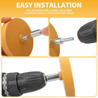 NuoDun Kit De Polimento Para Coche 90mm Rueda De Borrador Adhesivo Para Eliminar Pegatinas Y Líneas De Aro De 3.5 Pulgadas - details 6