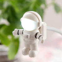 Lámpara Nocturna USB Mini Astronauta Blanca Luz De Lectura Portátil Para Computadora Decoración De Habitación Pequeña Lámpara Nocturna - details 0