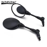 Espejo Redondo Plegable Universal Para Motocicleta Con Hilo M10 Partes De Equipamiento De Modificación Anti-caída Para Moto - details 0