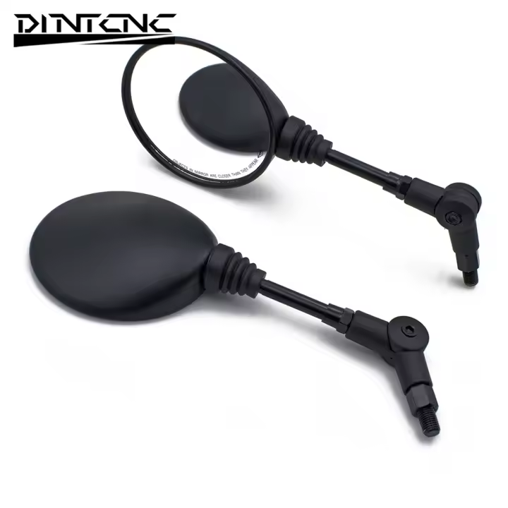 Espejo Redondo Plegable Universal Para Motocicleta Con Hilo M10 Partes De Equipamiento De Modificación Anti-caída Para Moto - 1
