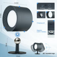Lámpara De Pared Recargable Operada Por Batería Con Control Remoto Y Toque RGB Lámpara Magnética Montada En La Pared Para Dormitorio/Lectura - details 3