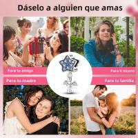Encantos De Estrella Luminosa Platinados Para Pulsera Original Joyería DIY Simbolo Eterno Colgante De Amor Cadena De Seguridad Compatible Con Pulseras Originales - details 113