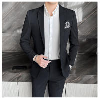 Traje De Boda Para Hombre 2025 Moda Elegante Conjunto De Dos Piezas Ajustado M-4XL Pantalones De Banquete Todo En Uno - details 21