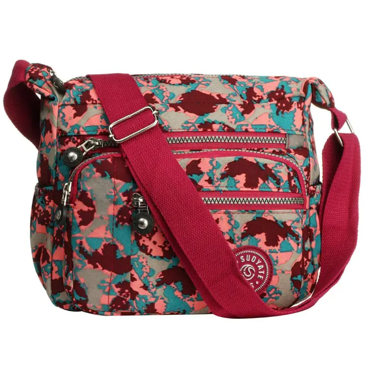 Bolsa de nylon de las mujeres, bolso impermeable del hombre del multi-bolso, bolso de mensajero ligero del viaje - 1