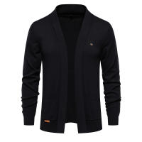 Suéter cárdigan informal de otoño para hombre, suéter tejido de negocios de alta calidad, Tops de Color sólido para hombre - details 13