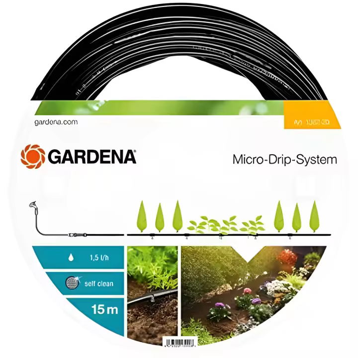 Manguera de Jardín Gardena 01362-20 - Negro - Sistemas de Riego y Mangueras de Jardín - 1