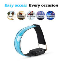 Armband LED De Batería Para Deportes Al Aire Libre Luz De Seguridad Para Correr De Noche En La Mano Rodilla Y Pies Verde Azul Rojo - details 6