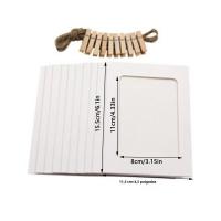 10pcs Marco De Papel Combinado Con Clip Para Fotos DIY Estilo Clásico Marco De Pared Para Fotos Y Álbum De Fotos Decoración Para El Hogar Y Manualidades - details 1