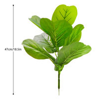 Arbusto Artificial De Ficus De 45-63cm Estilo Nórdico Planta Potted Para Decoración De Hogar Y Jardín Material Plástico - details 1