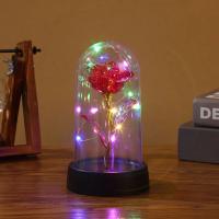 Rosa Eterna Con Luces De Hada Galaxia Caliente 1pc Para Decoración De Casa Fiesta De Boda Día De San Valentín Regalo Para Madre - details 4