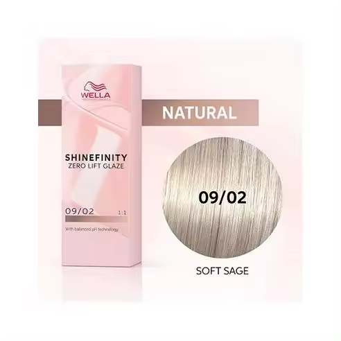 Coloracion Semipermanente Shinefinity Zero Lifth Glaze 09/02 Natural Soft Sage 60 ml. Wella - 1