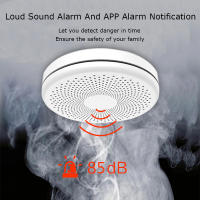 Alarma Detectora de Humo y Monóxido de Carbono con Batería，Tuya Smart Co Detector de humo, alarma de monóxido de carbono, Sensor de sonido PIR, WiFi, versión 2 en 1, salón, habitación, cocina, tienda - details 7