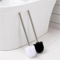 Nueva Estilo Cepillo De Limpieza Para Inodoro Con Manija De Acero Inoxidable Y Marco De Colgador Para El Hogar WC-Borstel - details 0