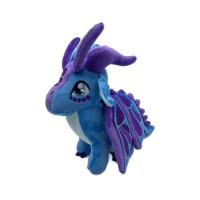 Juguete De Peluche Dragón Azul Brillante Con Cuernos De Alas De Fuego Juguete De Peluche Suave Para Niños Y Niñas Decoración De Moda Regalo Especial - details 5