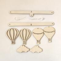 Globo de aire caliente de madera, carillón de viento colgante, adornos de pared, campana de cama de bebé, estilo nórdico, decoración de habitación de niños, accesorios para fotos de guardería - details 7