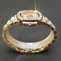 Reloj De Pulsera De Cuarzo Para Hombre MISSFOX Clásico Lujo Con Diamantes Full En Plata Acero Inoxidable Resistente Al Agua Y Shock - details 18