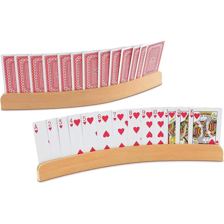 Tarjeta Infantil, 2 piezas naipes soporte para Cartas Manos - 1