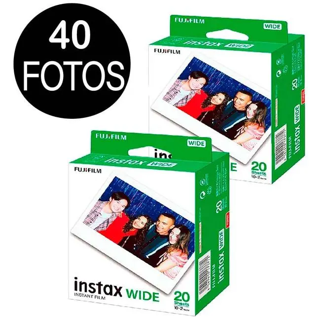PELÍCULA INSTAX WIDE FUJIFILM PACK 40 FOTOS - 1