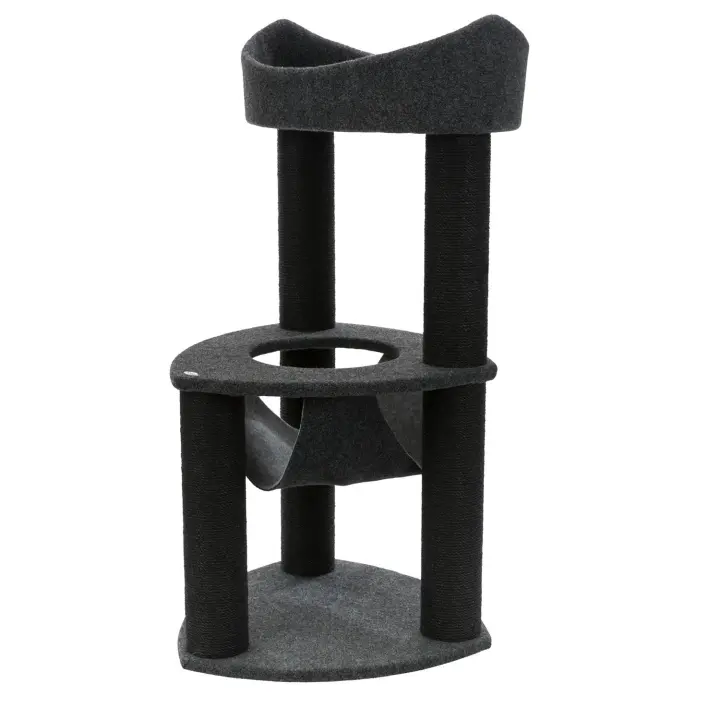 Trixie Rascador para Gatos Felipe con Cama Suave y Hamaca de Fieltro - 1