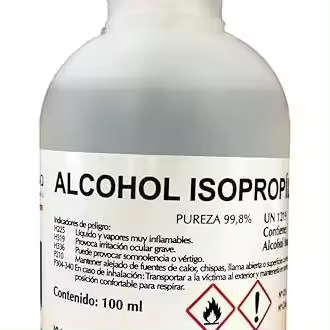 Alcohol Isopropilico-Isopropanol. 99,8%. Envase 100 mL. - 1