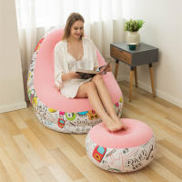 Sofá Inflable De Peluche Nueva Para Personas Perezosas Sofá Cama Plegable Con Pies Mueble Conveniente Para Descansar Al Aire Libre - details 17