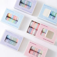 Set De 20 Rolls De Cinta Adhesiva Washi Para Manualidades Artesanías Empaquetado De Regalos Diario Scrapbooking Etiquetado Código Decoración - details 0