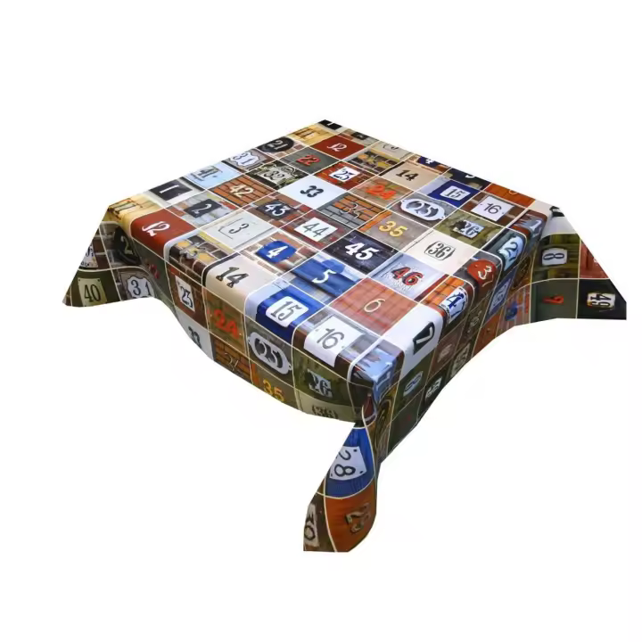 Mantel de hule estampado por metros - Números 43720-1    mantel por metros; manteles; mantel barato; mantel jardín - 1