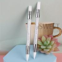 2pcs Doble Cabeza De Tinta De Silicona Para Arte De Uñas Pincel De Escultura De Flor Ajustable Con Pegamento Herramienta Profesional De Manicura - details 5