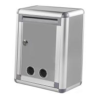 Caja De Correo De Pared Con Cerradura Caja De Colección Vertical Metálica Antirrosa Caja De Poste Metálico Para Exterior Sugerencia - details 6