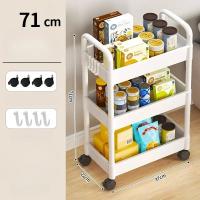 Carrito De Almacenamiento Móvil Para Cocina Con Ruedas Estante Multicapa Para Baño Organizador De Alimentos Para El Hogar - details 4