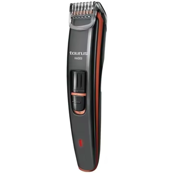 RECORTADORA DE BARBA INALÁMBRICA TAURUS HADES / CUCHILLAS ACERO INOX / 8 NIVELES DE CORTE / 2 W DE POTENCIA - 1