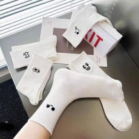 Calcetines De Invierno Para Mujer Absorbentes De Sudor Y Prevenen Olor Calcetines Blancos De Polyester Y Spandex Tipo Casual - details 8