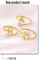 AZ Letra Collar pulsera pendientes Anillo Mujeres Romántico - details 8
