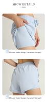 Shorts De Yoga Para Mujer Deporte Algodón Transpirable Secado Rápido Cintura Alta Ligera Y Suave Para Correr Y Actividades Al Aire Libre - details 2