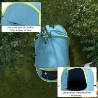 Outsunny Tienda de Campaña para 2-3 Personas Tienda Acampada Impermeable de 2000 mm con Bolsa de Transporte para Camping Pescar Senderismo 245x148x105 cm Azul - details 5