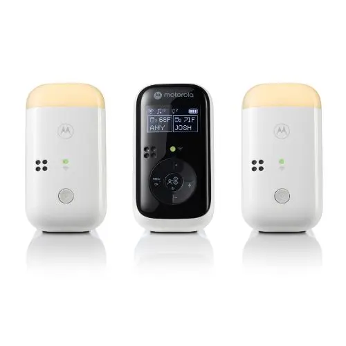 Motorola Nursery Vigilabebés de Audio PIP15 con Sonido HD, Monitorización de Temperatura, Comunicación Bidireccional, Luz Nocturna y Canciones de Cuna - 1