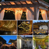 Luces De Cadena Solar De Cristal Globular IP65 39FT Con 100 LED Y 8 Modos De Iluminación Para Exterior Halloween Y Navidad Fiesta - details 6