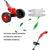 Cortacésped eléctrico de mano - Cargador One plegable de 12 V - 800 W - Varilla telescópica, bajo nivel de ruido - details 3
