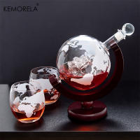 Juego De Decantador Creativo De 900ML Con Carafas De Vidrio Libre De Plomo Base De Madera Y 2 Cristales Para Whiskey Regalo De Calidad Grado - details 5