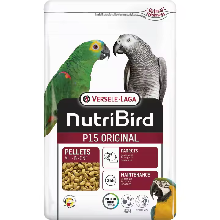 Versele-Laga Nutribird P15 Original Alimento para Loros y Especies Grandes que Mejora el Bienestar Físico y la Longevidad - 1