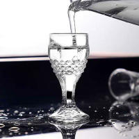 6pcs Vaso De Espirits Goblet 10ml Pequeño Volumen Vidrio Baijiu Vaso De Vino Dispensador Transparente Vajilla Ecológica - details 2