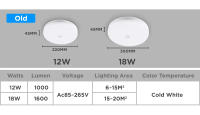 Lámpara De Techo LED Moderna 220V Para Decoración De Habitaciones Y Cocinas Iluminación Interior 15W 20W 30W 50W Color Blanco Frío 6500K/Warm White 3000K - details 8