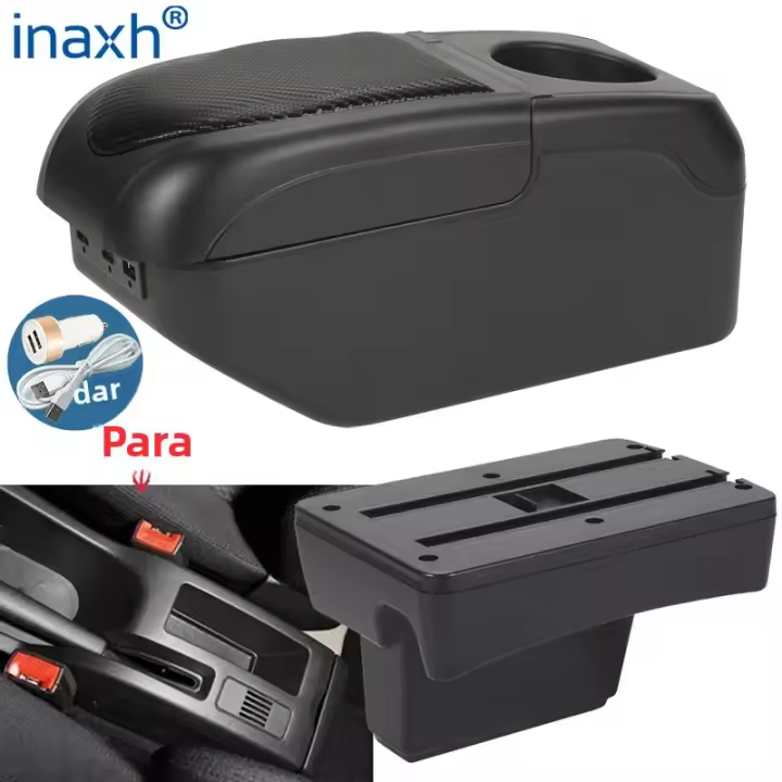 Caja De Reposabrazos Para Peugeot 307 CC Convertible Accesorios De Coche Interior Retrofits Material PU Cuero / ABS Plástico - 1