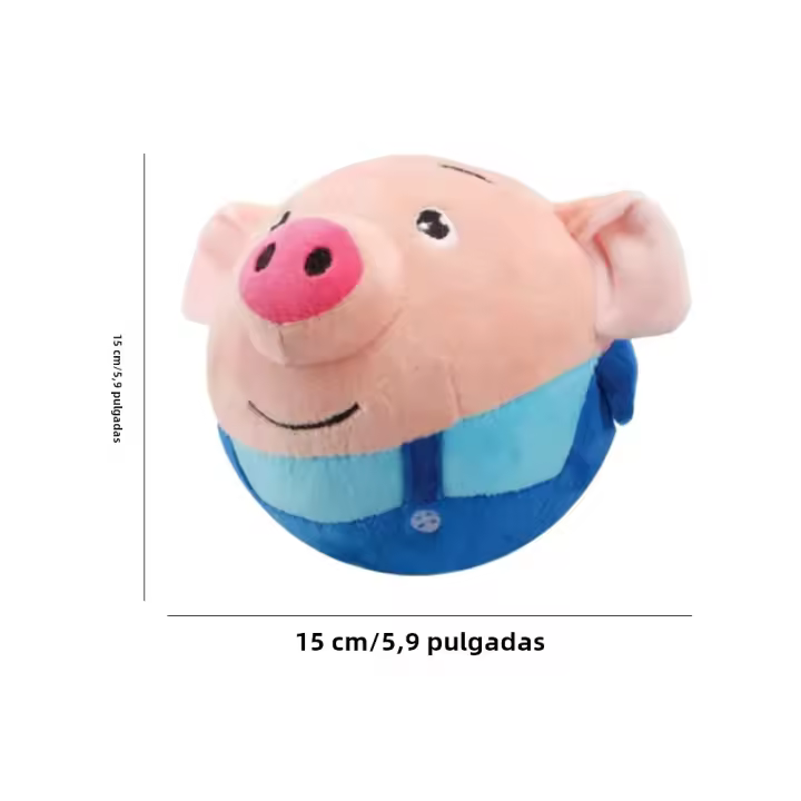 Bola Interactiva Eléctrica Para Perros Peluche Autobouncing Rechargeable USB Juguete Animal Cantante Y Masticable Resistente - 1